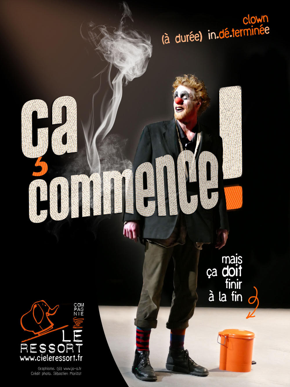 Affiche du spectacle "ça commence mais ça doit finir à la fin"